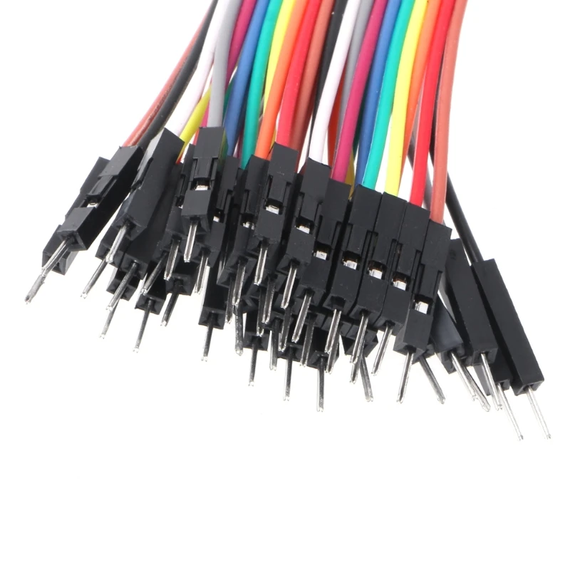 40 бр. кабели M-F/M-M/F-F скок Прототипи тел Цветна лента GPIO за 