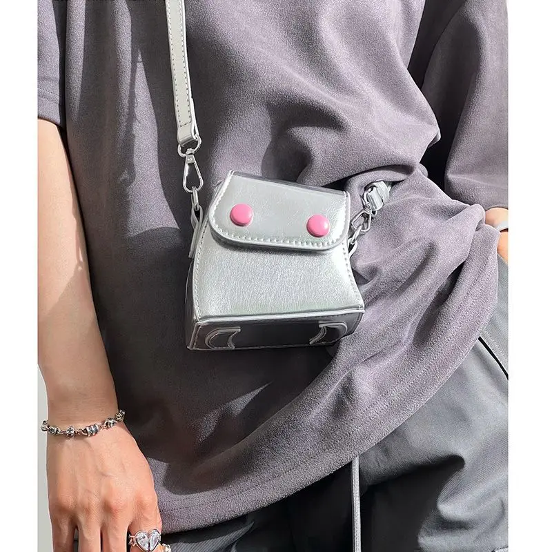 Miyagawa 2023 Нова Сладка Мини чанта през рамо за Момичета, Квадратна Чанта, Луксозна Модерна Чанта на едно Рамо, Корейската Елегантна Дизайнерска Чанта Изображение 3