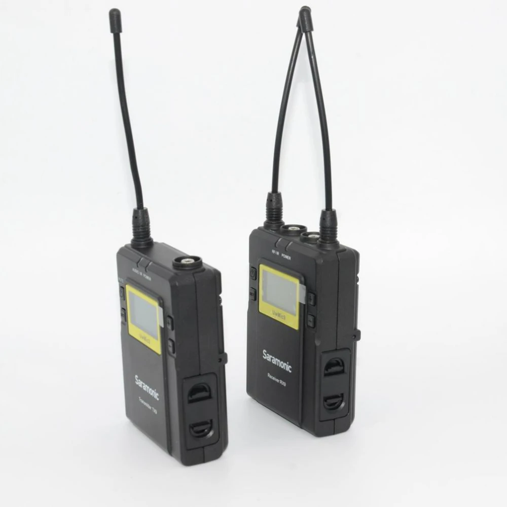 Saramonic UwMic9 (RX9 + TX9) факс разпространение Интервю UHF Безжична Петличная Микрофон система за Цифров Slr Камера Камера Изображение 3