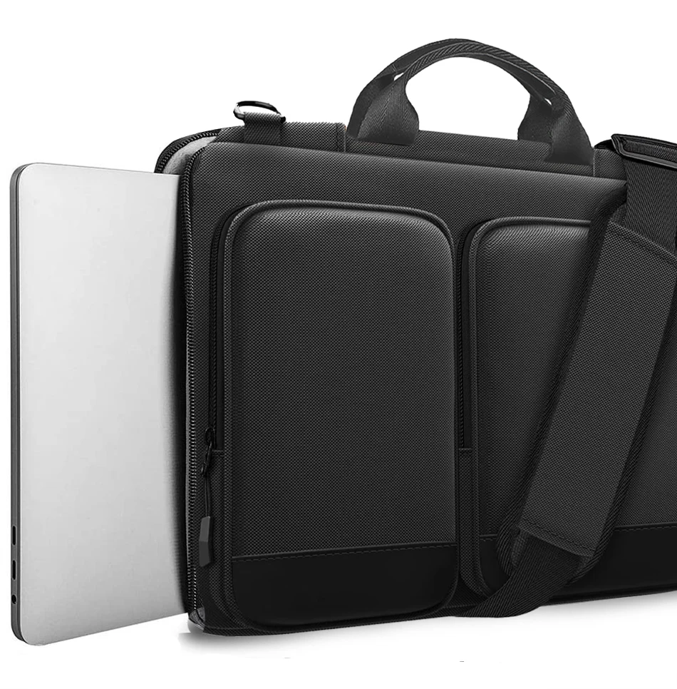 Waterlowrie 360 ° Защитна Чанта за лаптоп за през рамо, Чанта за 13-инчов Новия MacBook Air M2 M1, 13 