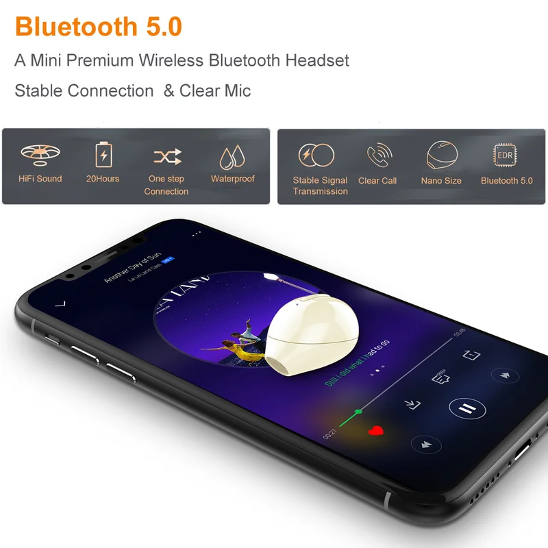 X21S TWS Bluetooth Слушалки Бизнес Мини Безжична Слушалка-втулки за разговори в частния режим за отдих и мода Изображение 3