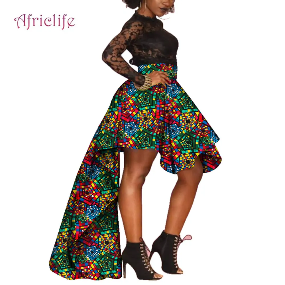 Африканска женска пола, Секси Дълга Пола Анкара Традиционната рокля за жените Wy4261 Изображение 3