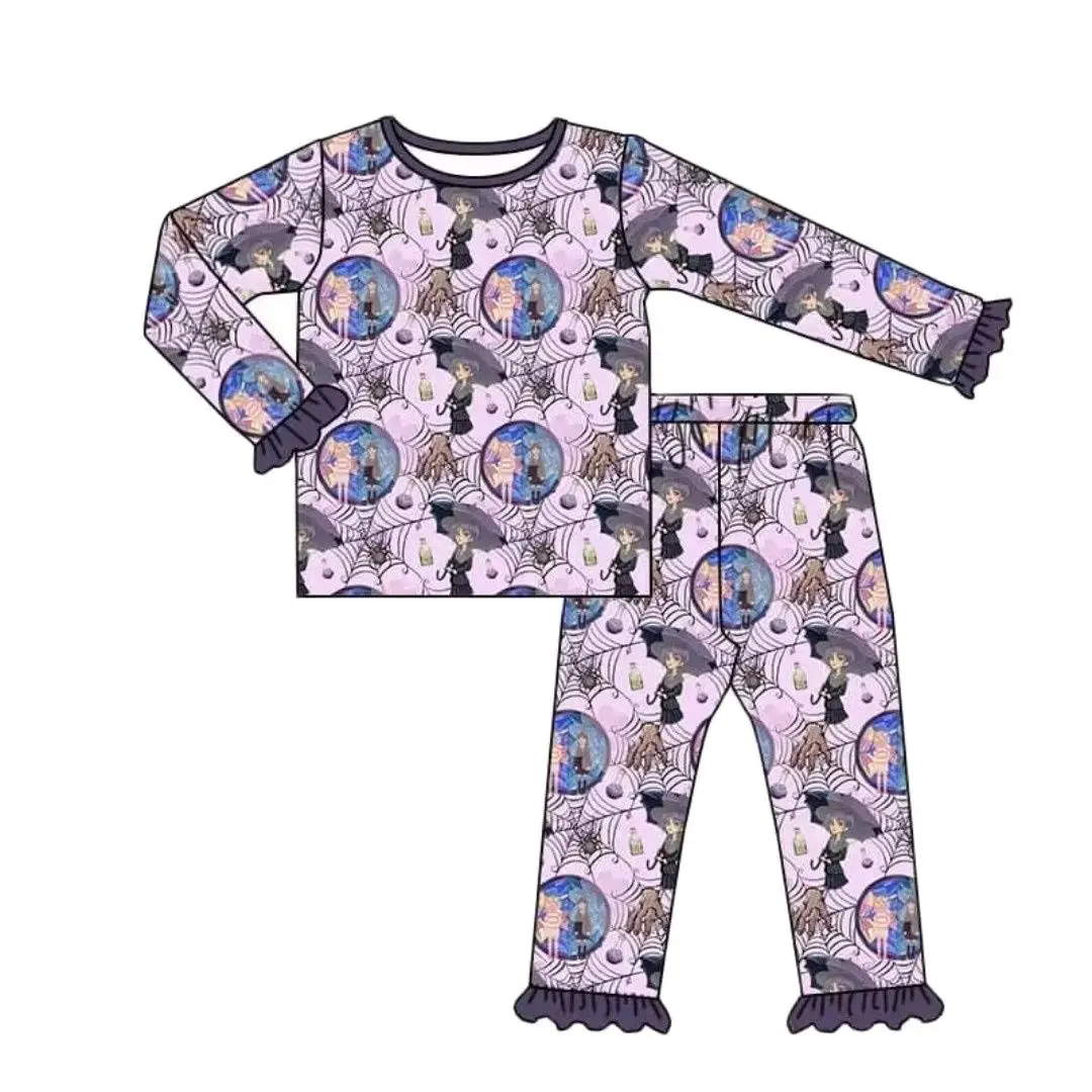 Гореща разпродажба, детски дрехи серия Wednesday, пролетно-есенен комплект пижам с дълги ръкави за момчета, търговия на Едро, детски дрехи по поръчка Изображение 3