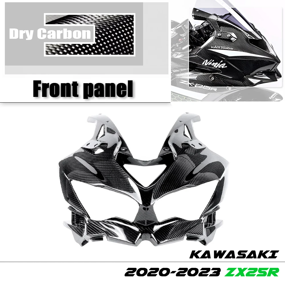 За Kawasaki ZX25R ZX 25R 2020 - 2023 100% Инсталиране на фарове от Въглеродни влакна, Дефлектор на Предния Капак, Аксесоари за мотоциклети Изображение 3