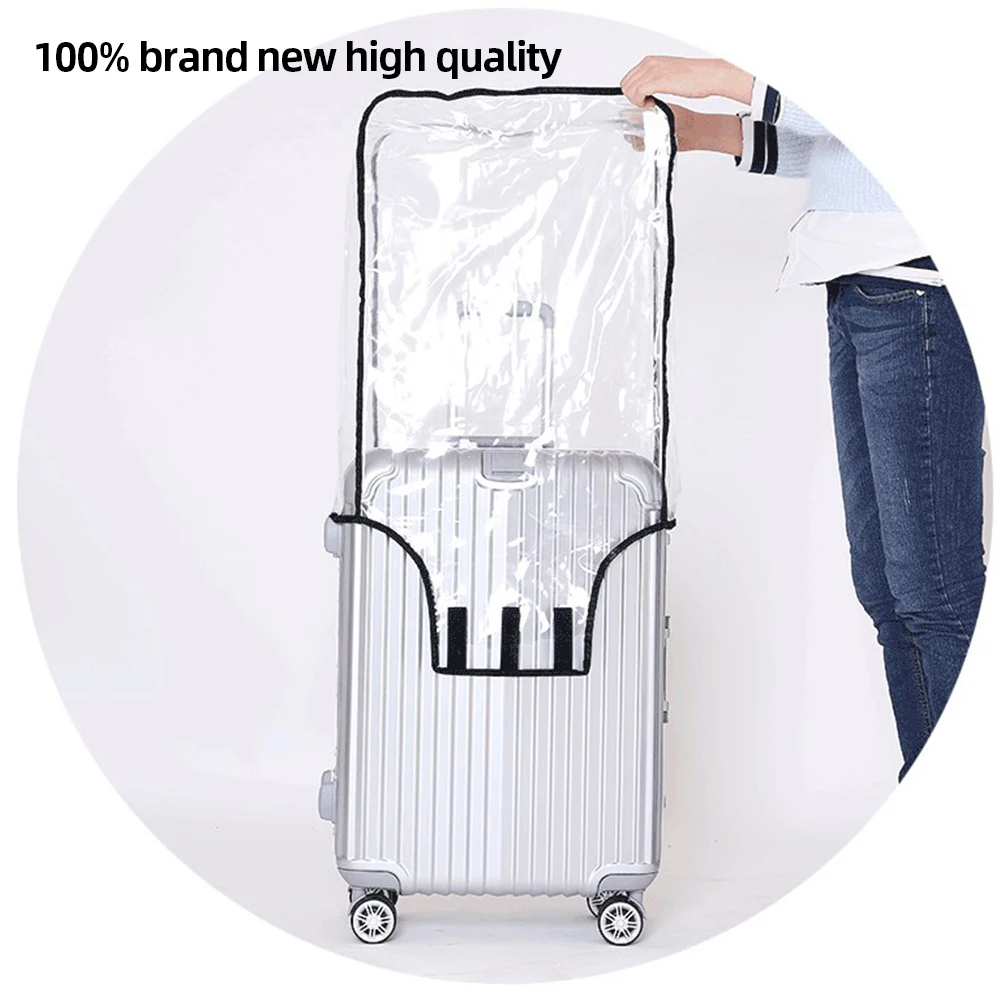 защитно покритие за куфара 18-30 см, прозрачен капак за багаж, чанта за количка, PVC, устойчив на надраскване за куфара на колела Изображение 3