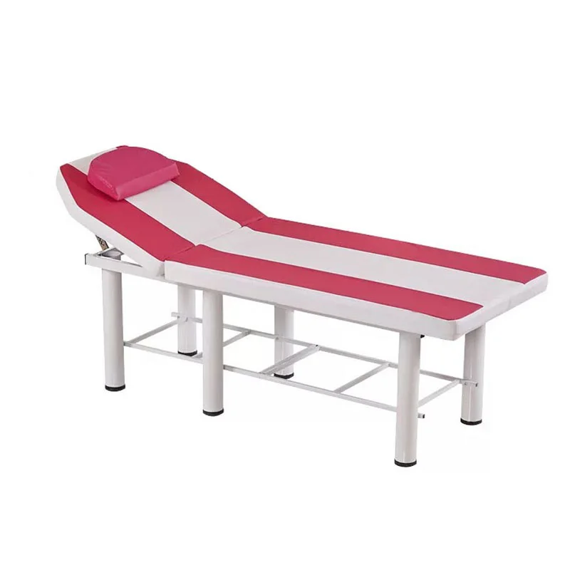 Мода стабилен професионален СПА Масажни маси сгъваеми мебели за интериора на полиуретан легло дебел за красота масаж татуировки таблица Изображение 3