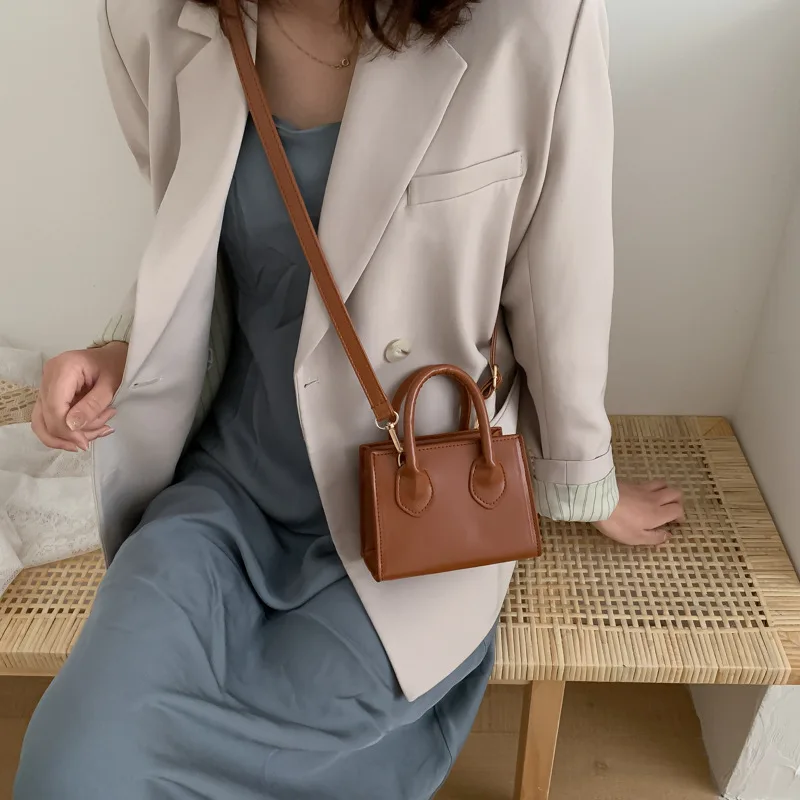 Новата модерна дамска Мини чанта през рамо INS, универсална малка квадратна чанта в западен стил, дамски чанти, чанти за жени Изображение 3