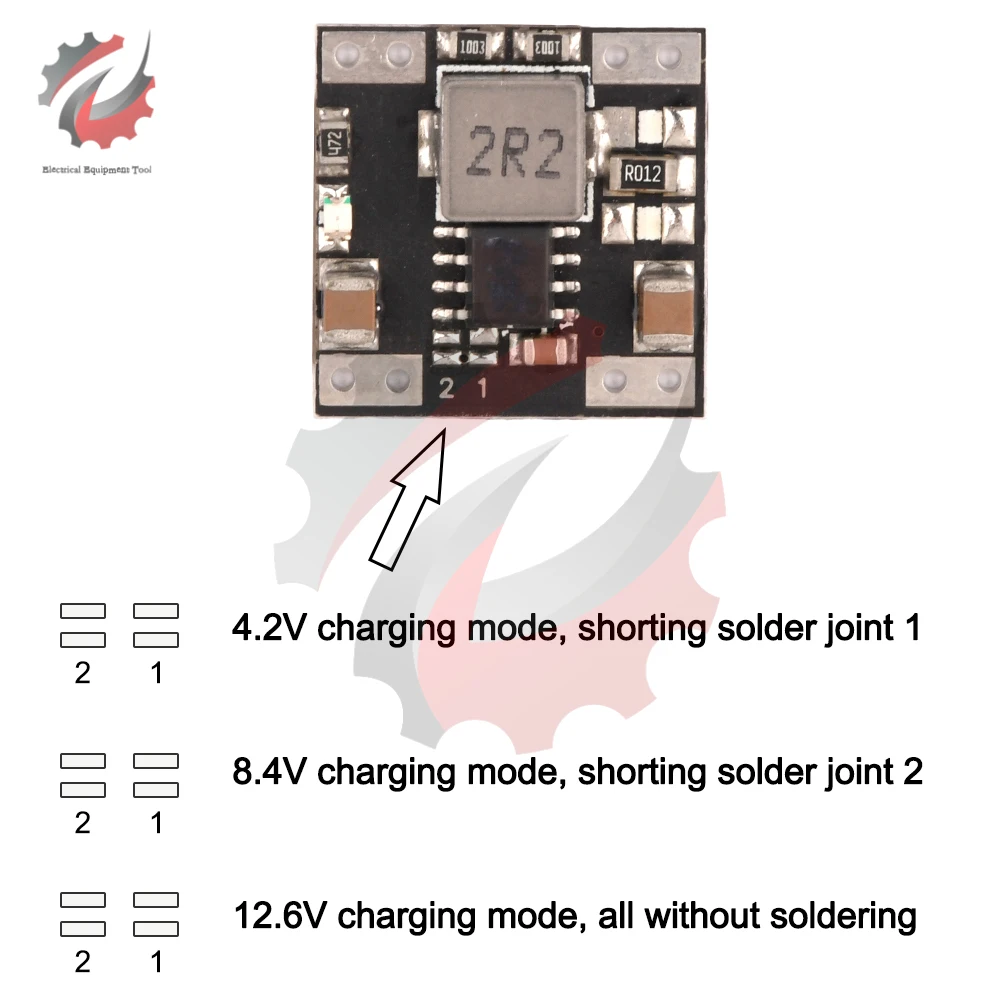 Такса за зареждане на литиево-йонна батерия 1S/2S/3S DC-DC Литиева батерия стъпка надолу Модул за защита 2A 4.2 V/8.4 V/12.6 V Защита от напрежение Изображение 3