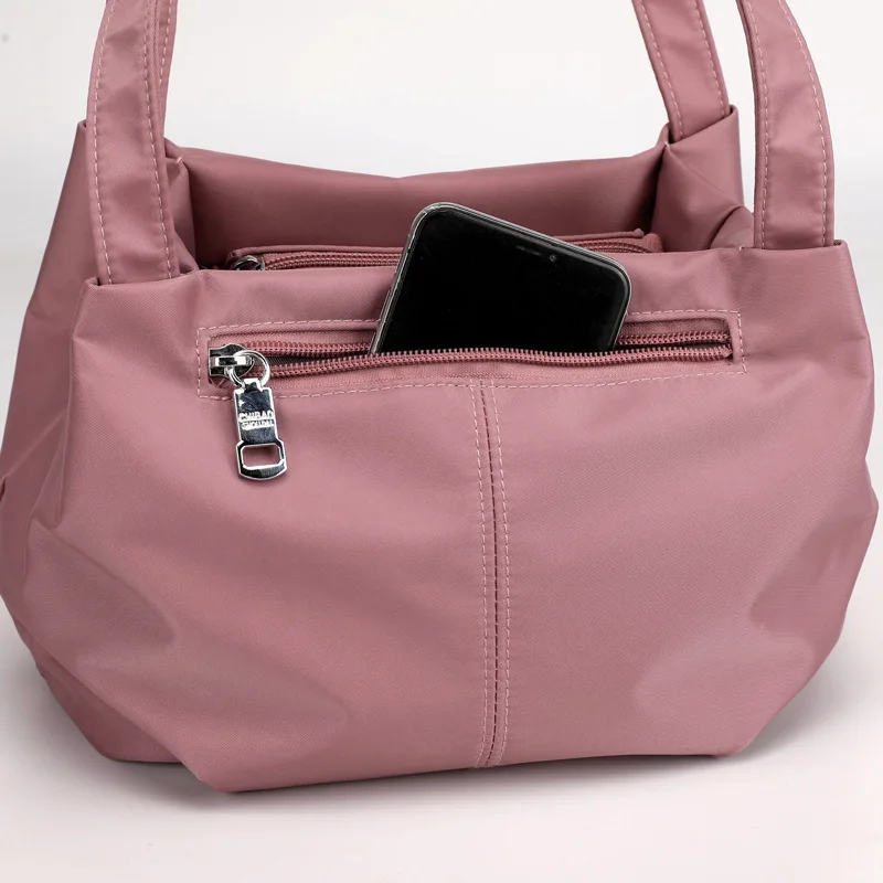 Чанта кофа през рамо за жени 2023, Нов найлон Водоустойчива чанта на рамото, Ежедневни Малка чанта за телефон, Дамски чанти-тоут Изображение 3