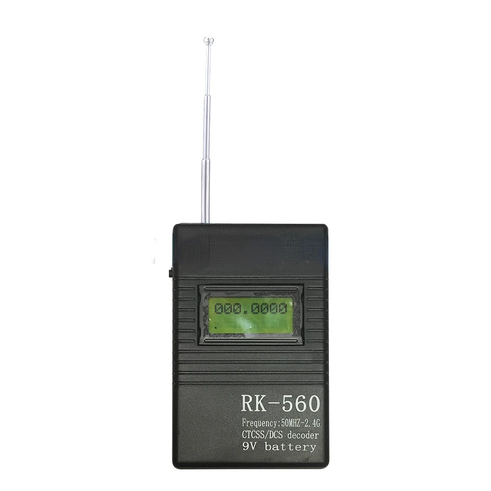 Частотомер RK560 50 Mhz-2,4 Ghz преносим ръчен частотомер четец на честоти за цифрово аналогов измерване субтонов Изображение 3