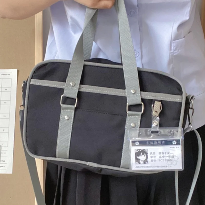 Японската студентски чанта Jk, пътна чанта, дамска чанта на рамото, училищна чанта за ученици, чанти r, чанти Изображение 3
