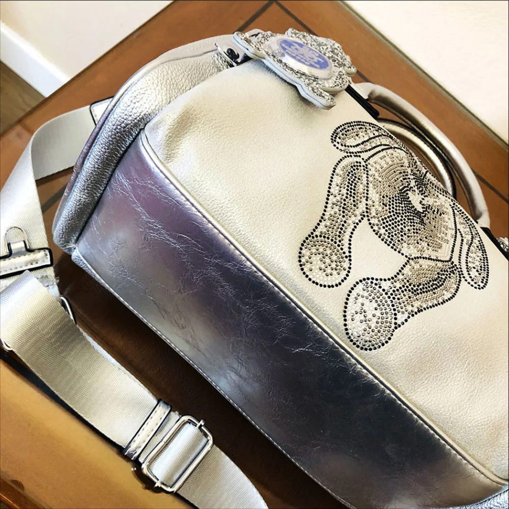 2023 Нови Ежедневни чанти За жени, Модерна чанта през рамо с диаманти, Дамски Дизайнерски чанти през рамо от естествена кожа, Месинджър Изображение 4
