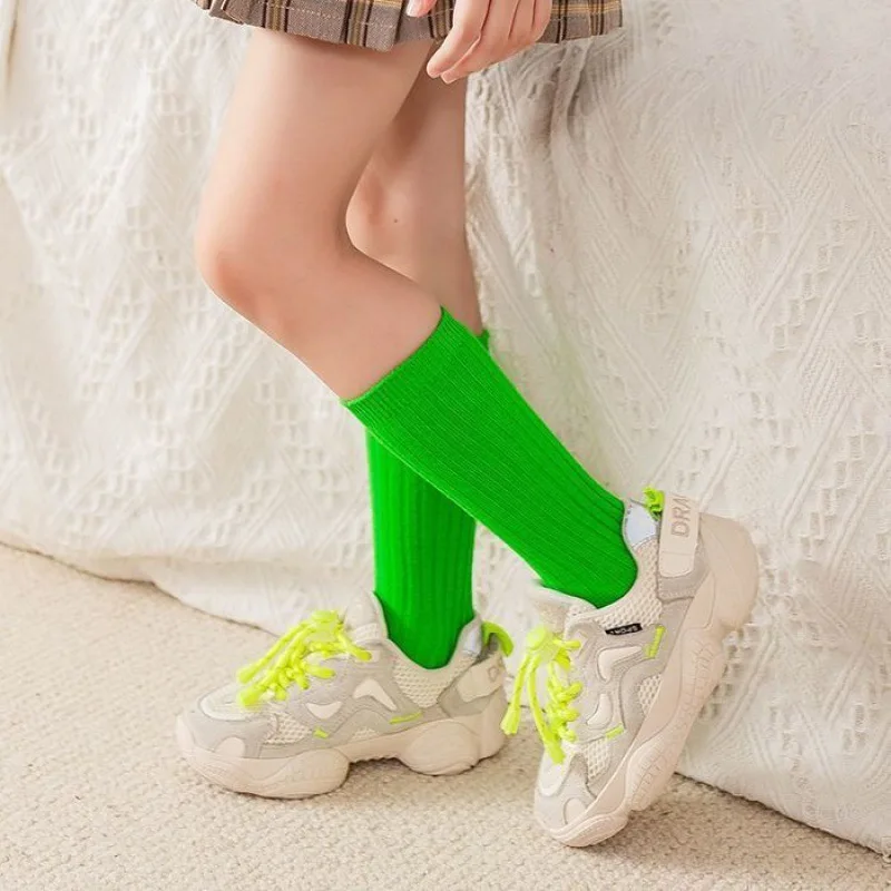 3 чифта чорапи за момчета и момичета, Детски памучни чорапи с дрямка, Детски чорапи с ярки цветове, пролет-есен, от 2 до 10 години Изображение 4