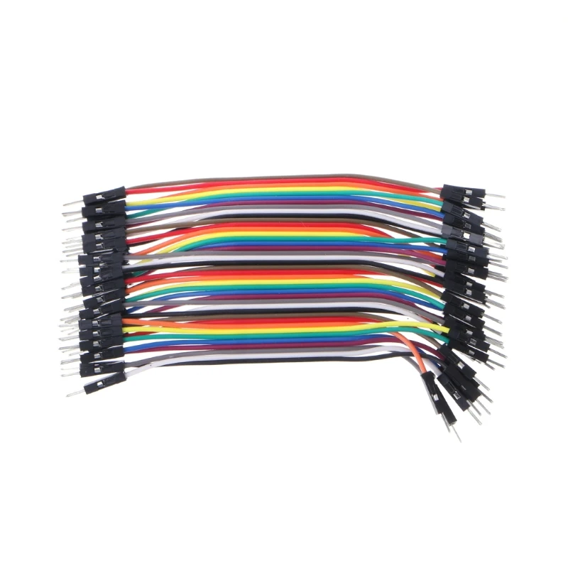 40 бр. кабели M-F/M-M/F-F скок Прототипи тел Цветна лента GPIO за 