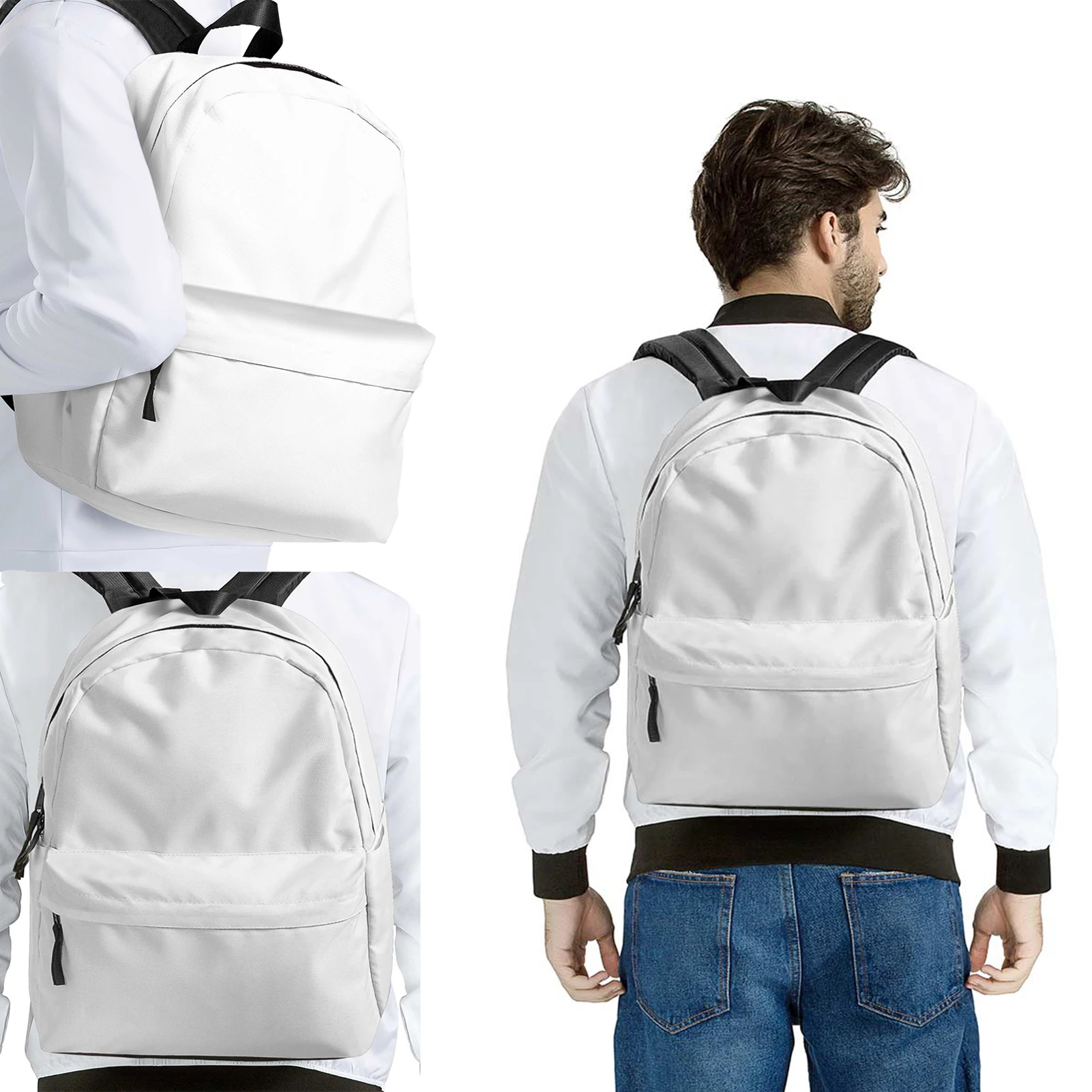 YIKELUO, цветни раница с абстрактна /Анимационни Акула, Удобна Регулируема Лента за носене през рамо, чанта за лаптоп с цип, Ежедневни чанти Mochila Изображение 4