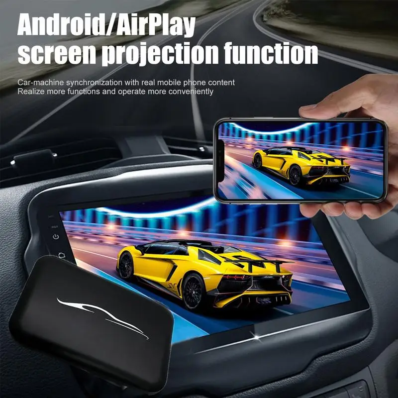 Безжична автомобилна игра ForApple Auto Car Play, портативен мултимедиен плеър, поддръжка на динамиката на Син Зъб, Огледална връзка, Airplay Изображение 4