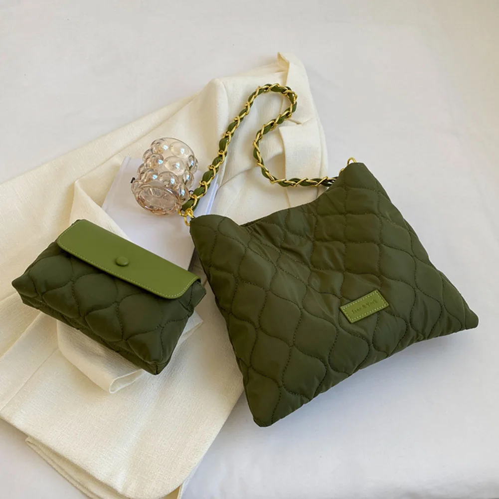 Брандираната мека чанта през рамо за жени, тенденция 2023, модерен, Луксозен дизайн, Верижка, Голяма светкавица, Тъканни ръчни чанти, чанти и портмонета Изображение 4