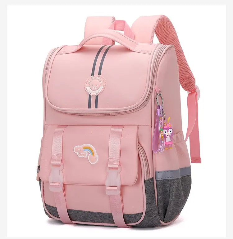 Висок клас Класически нова чанта за начално училище с голям капацитет, раница за момчета и момичета, Класически училище раница за всеки ден, пътна чанта Изображение 4