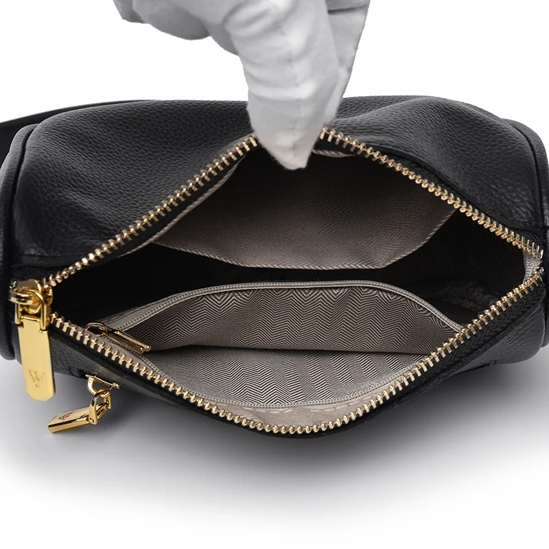 Дамска чанта от естествена кожа, луксозна дизайнерска чанта на рамото, Модни Елегантна Дамска чанта за подмишниците, Ежедневни дамски чанта за пътуване през рамо Изображение 4