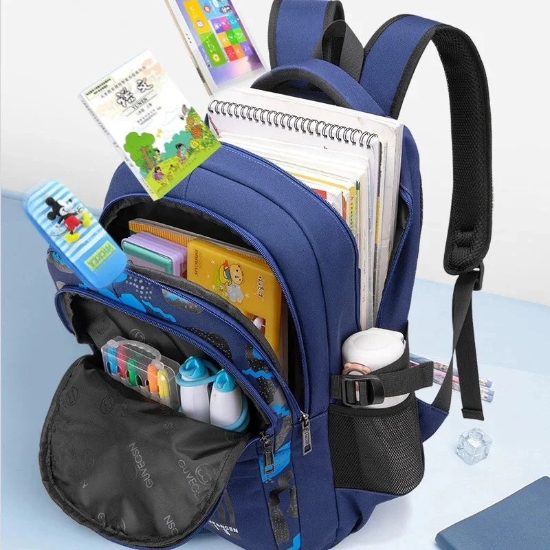 Детска Раница, детски училищни чанти за момчета, ортопедични водоустойчива чанта за начално училище, чанта за книги, Mochila Infantil Изображение 4