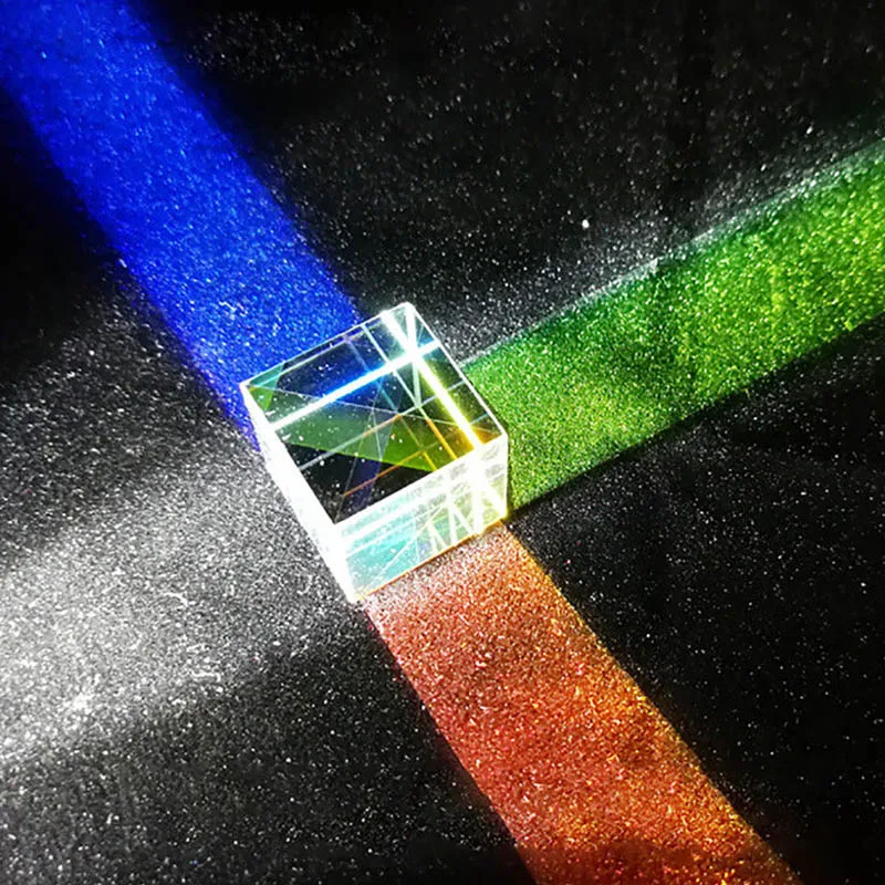 За Аксесоари Фотографски призми Светлинна призма Сладки подаръци Красят Разделяющийся Куб за снимане X-Beam cube Стъкло 12,7 мм дихроичное Изображение 4