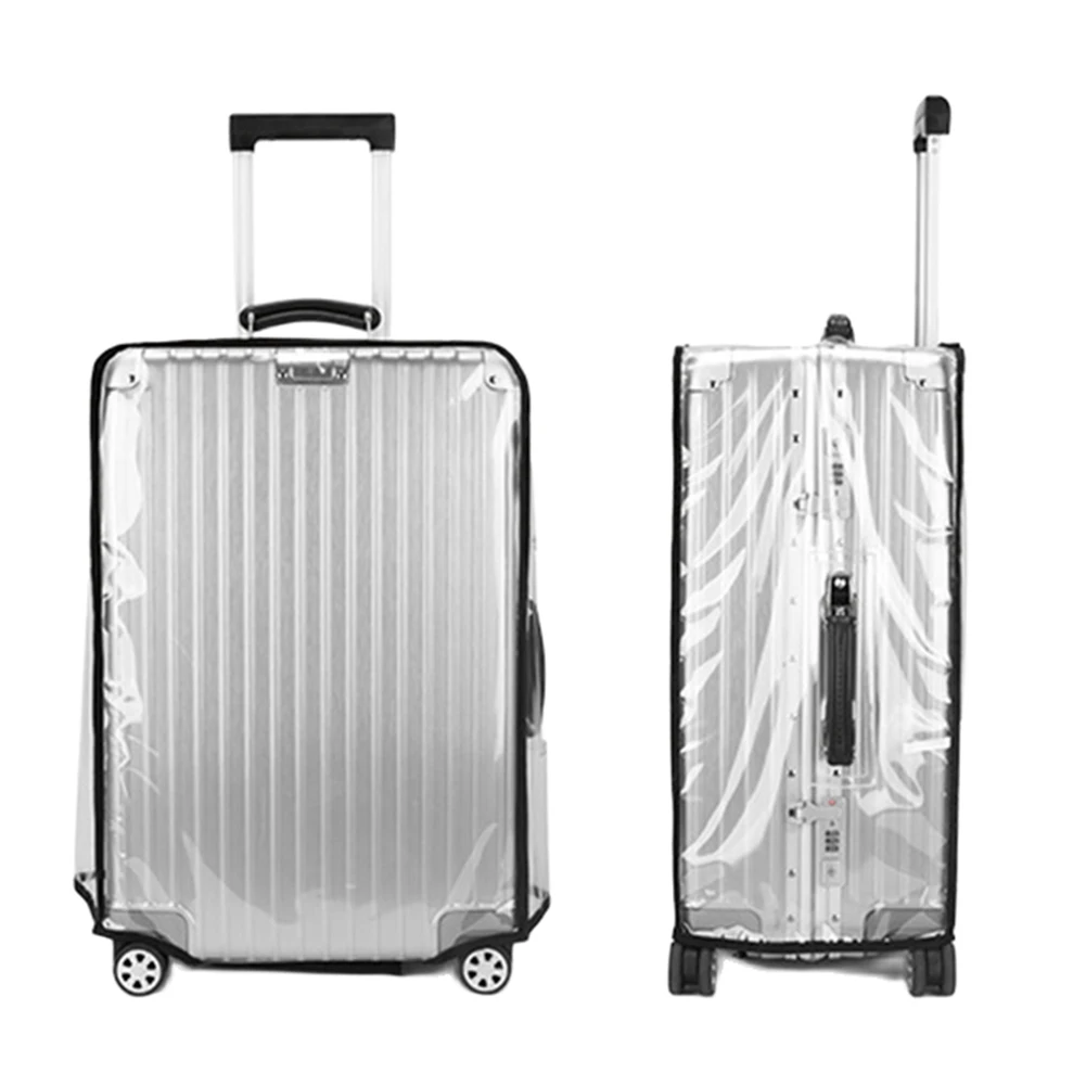 защитно покритие за куфара 18-30 см, прозрачен капак за багаж, чанта за количка, PVC, устойчив на надраскване за куфара на колела Изображение 4