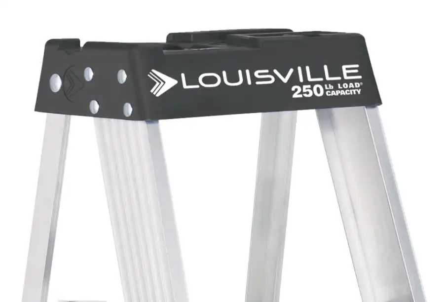 Стълбище Louisville 4' Алуминиева стремянка, товароподемност 250 паунда, W-2112-04S Изображение 4