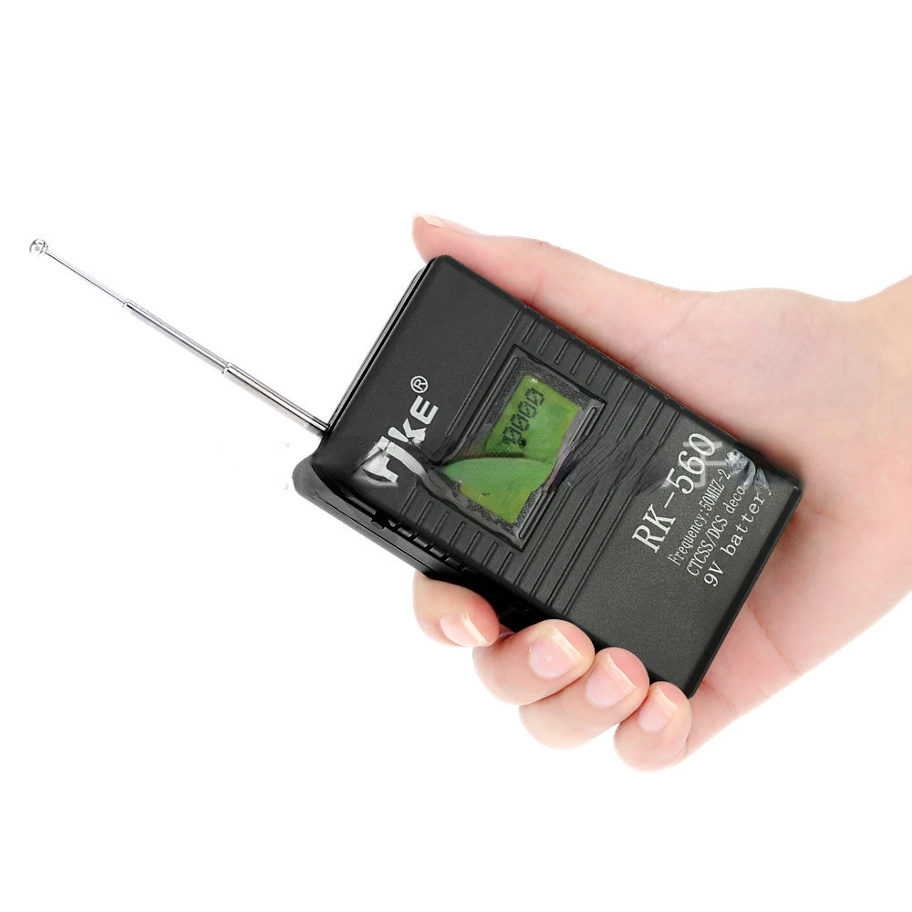 Частотомер RK560 50 Mhz-2,4 Ghz преносим ръчен частотомер четец на честоти за цифрово аналогов измерване субтонов Изображение 4