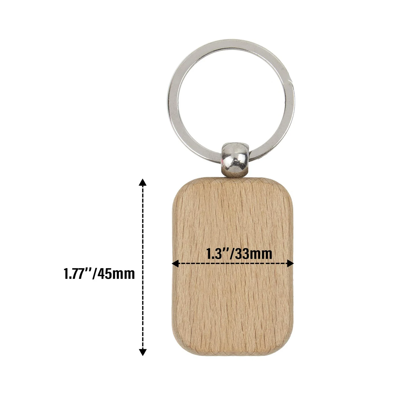 10 x празни дървени ключодържатели, Непълни дървени окачени на детайла с брелками за ключове EDC, етикети за ключове САМ, аксесоари за бродерия Изображение 5