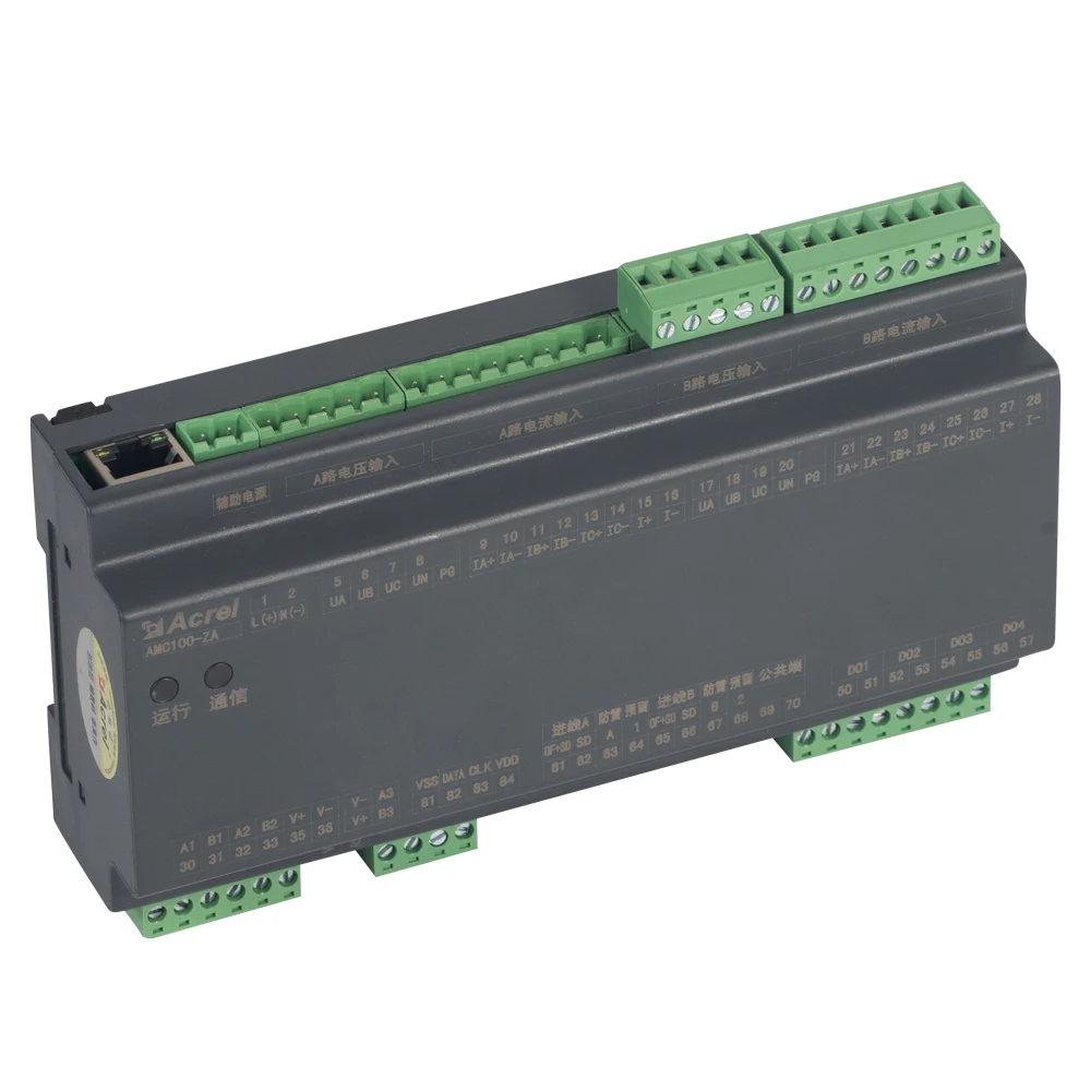 Acrel Din Rail AMC100-ZA Прецизно устройство за контрол на разпределение на електрическа енергия на променлив ток, канал 1, контрол на температурата и влажността Изображение 5