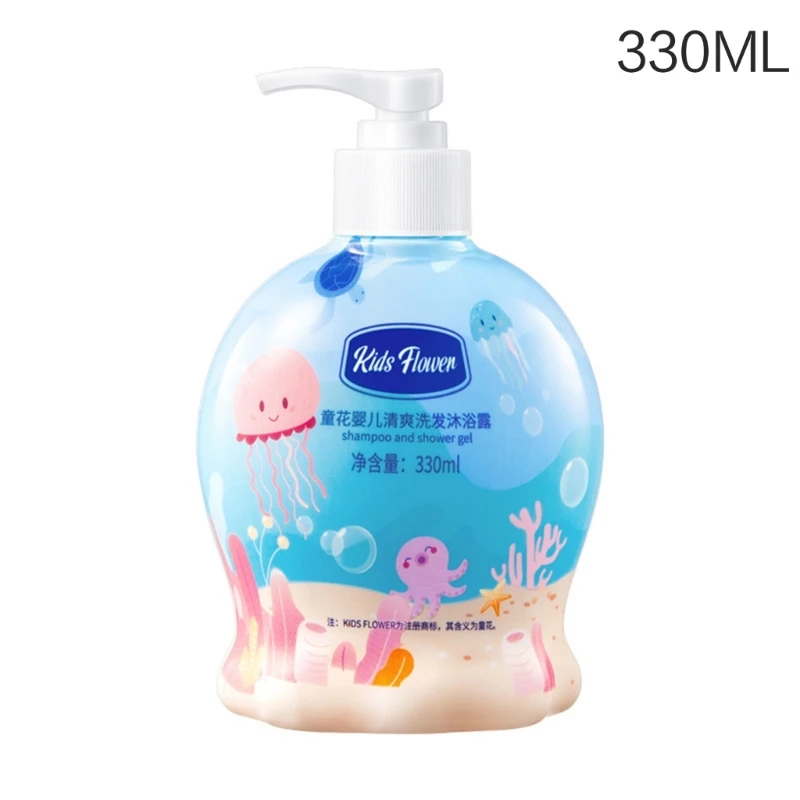E74C Детски душ Гел С аромат, Мек Подхранващ, почистващ за кожата, 330 мл Изображение 5
