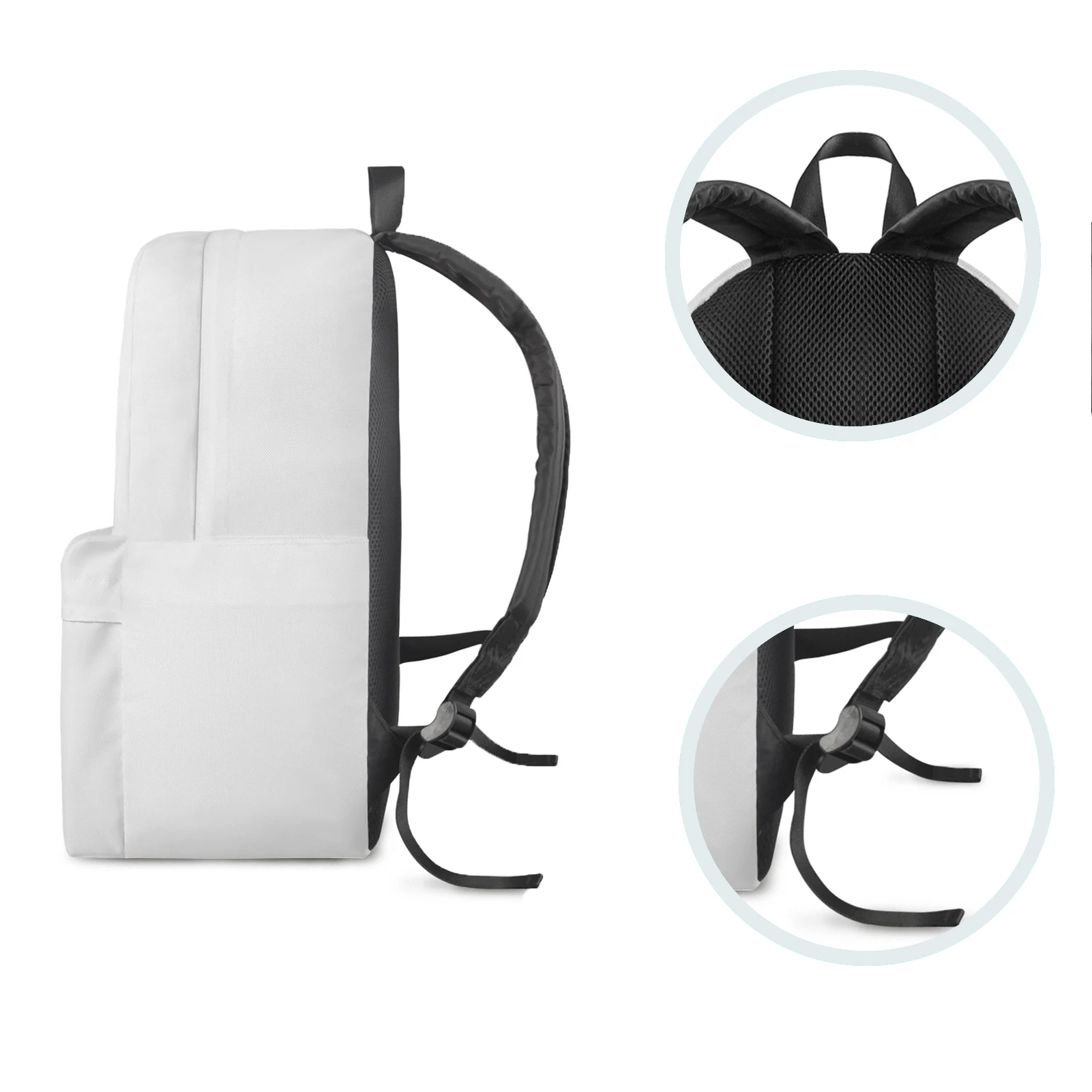 YIKELUO, цветни раница с абстрактна /Анимационни Акула, Удобна Регулируема Лента за носене през рамо, чанта за лаптоп с цип, Ежедневни чанти Mochila Изображение 5