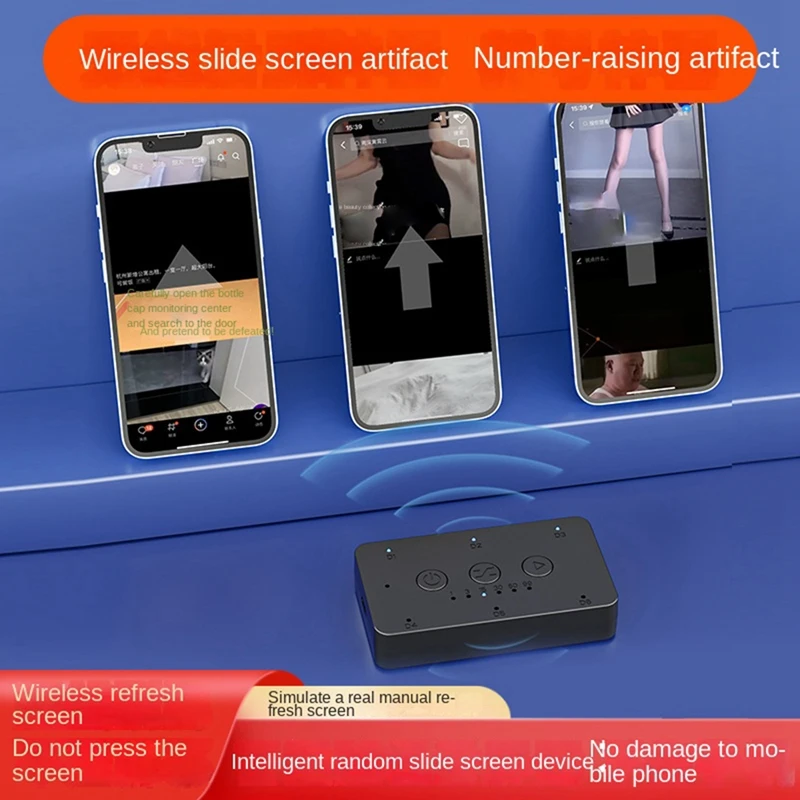 Автоматично Свайп на екрана на мобилния телефон Автоматично Свайп Инструмент за четене на видео за Iphone, Samsung, Android, Xiaomi, Huawei A Изображение 5