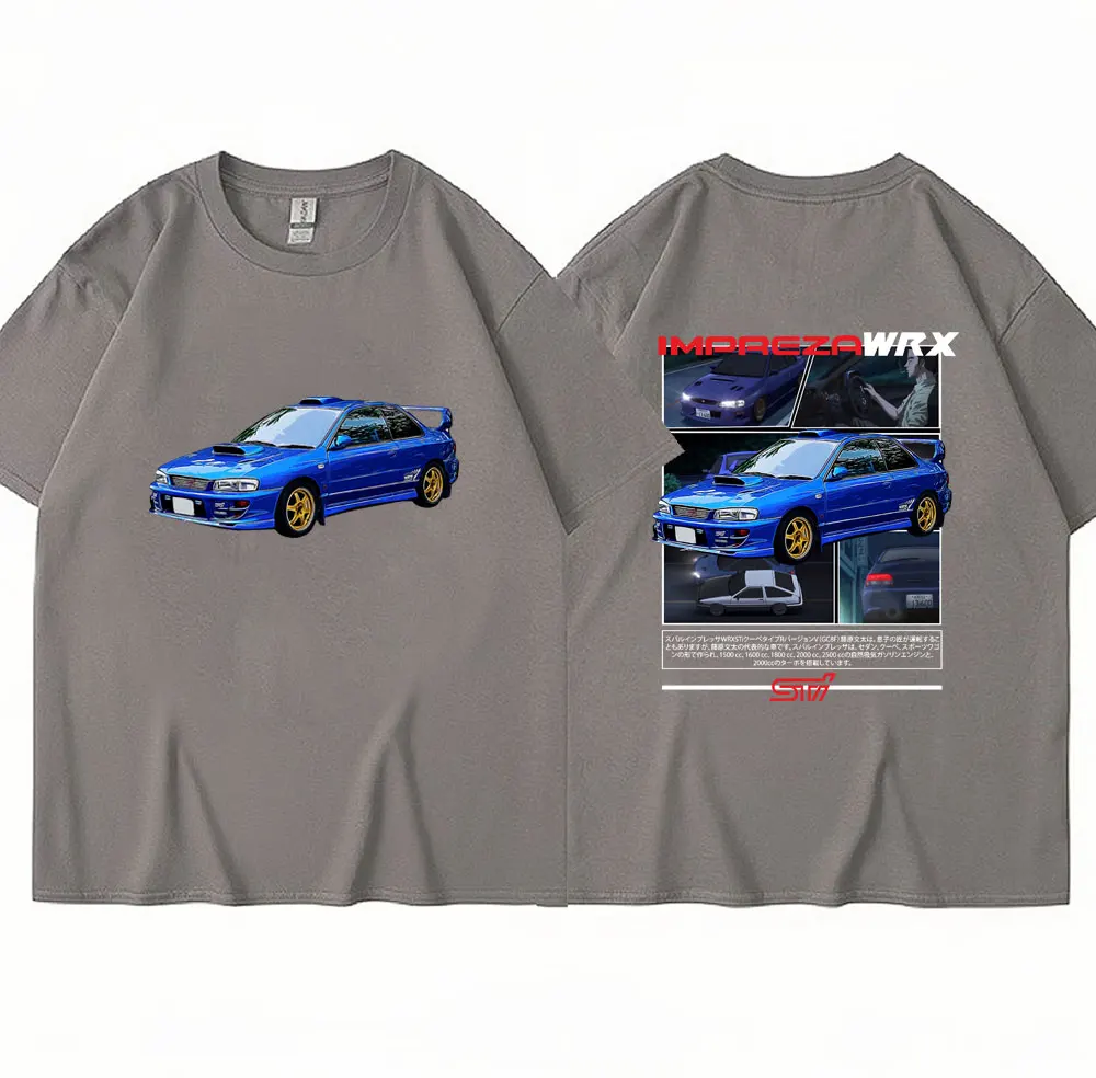 Аниме Initial D Drift Състезателен автомобил AE86 Тениска Takumi Fujiwara R34 Skyline GTR JDM Тениски всеки ден повече от Големи Мъжки Дамски Памучни Тениски Изображение 5