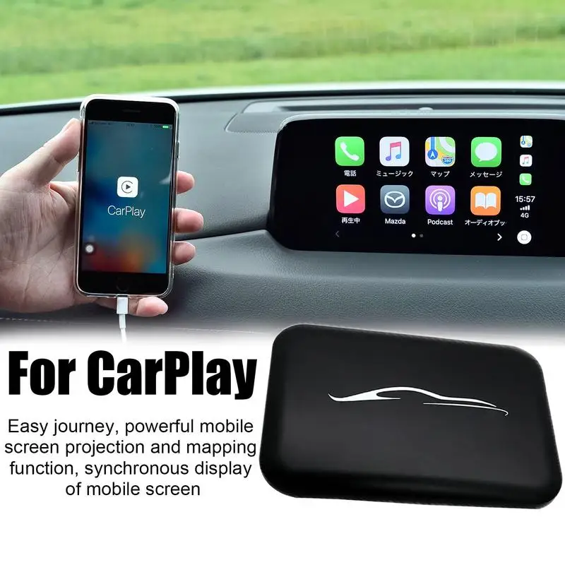 Безжична автомобилна игра ForApple Auto Car Play, портативен мултимедиен плеър, поддръжка на динамиката на Син Зъб, Огледална връзка, Airplay Изображение 5