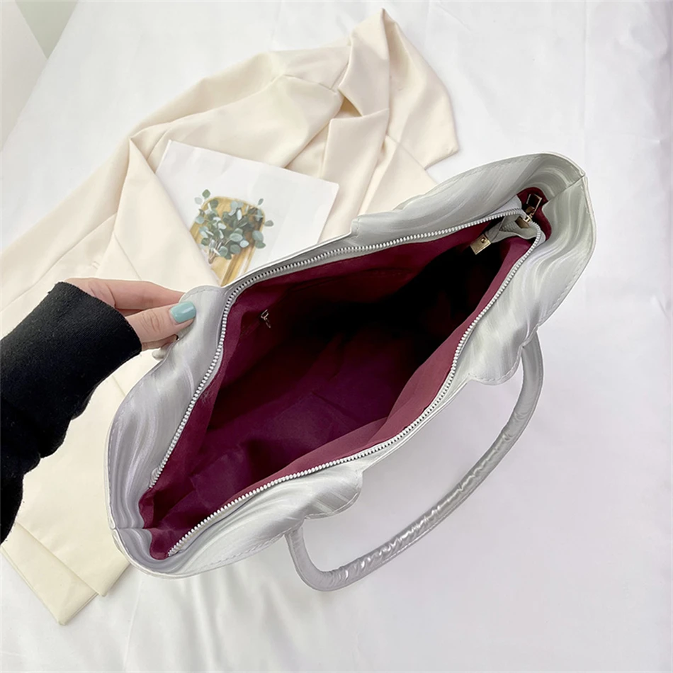 Висококачествени чанти от изкуствена кожа с Голям капацитет за пазаруване, дамски чанти-тоут, женствена чанта през рамо, дамски чанти в ретро стил с водна ромолящи Изображение 5