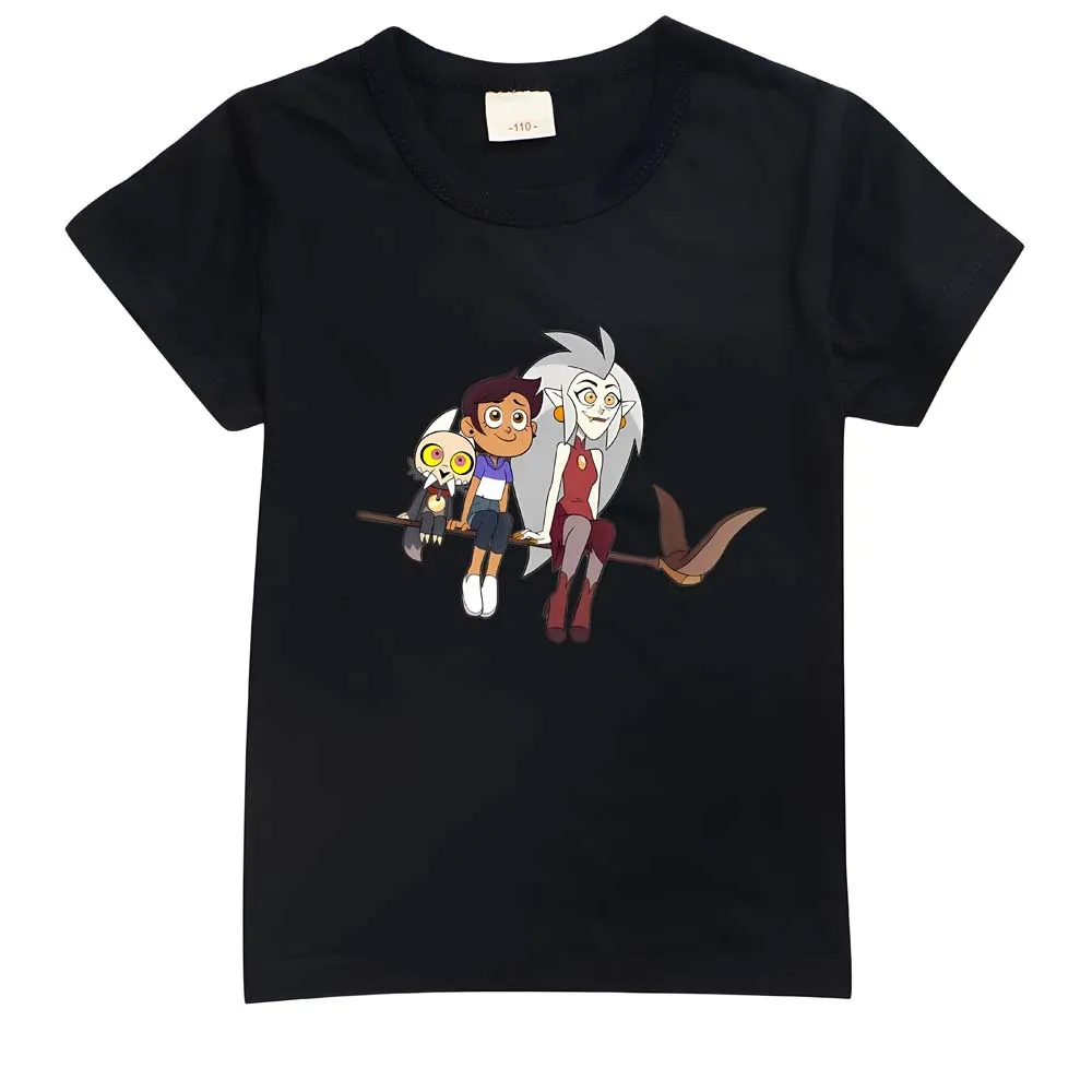 Детска тениска с изображение на Совиного къща, Кавайная тениска с Герои от Аниме, Ежедневни облекла, Тениски За малки Момичета и Момчета, Модни блузи с къс ръкав Изображение 5