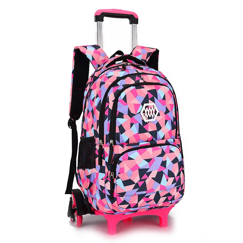 детски пътнически багаж, чанта за количка, училищна чанта за количка, раница на колела, ученически раници-количка за момичета, чанта за количка за момичета, чанта Изображение 5