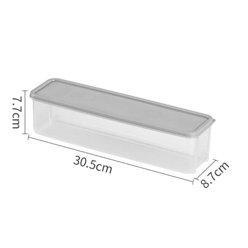 Контейнер за юфка, прозрачен, штабелируемый, фланец, влагоустойчив, отговарят на високи, Кутия за пресни спагети, Кутия за съхранение опазване с капак Изображение 5
