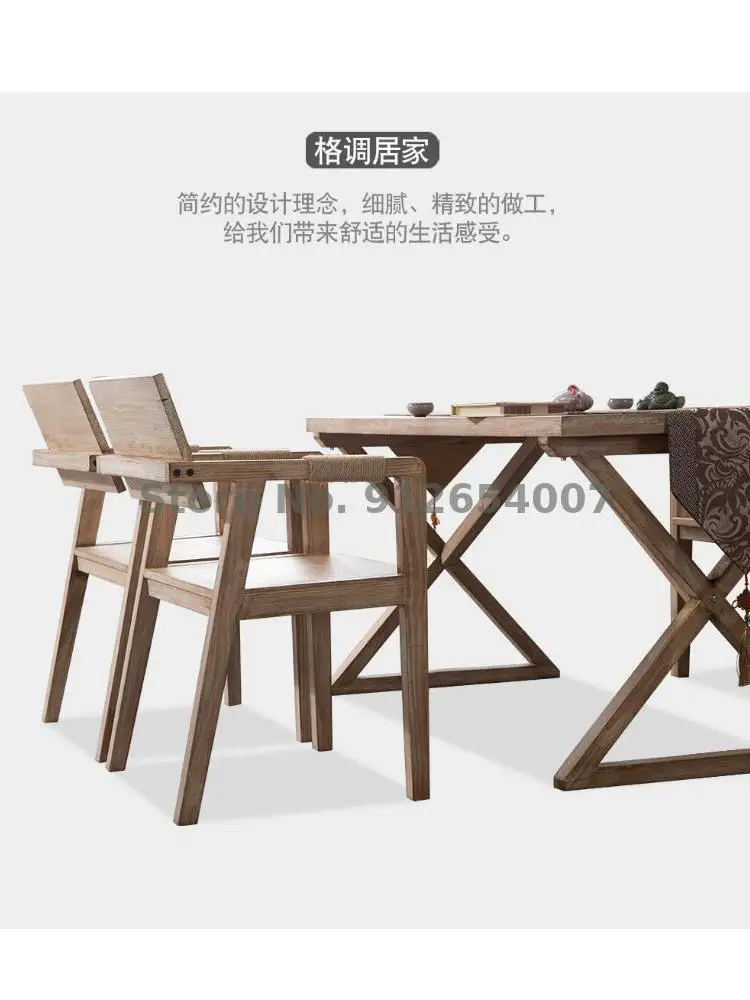 Масив дърво в събирането, Модерен минималистичен стол за хранене, Дизайнерски стол с облегалка, Бюро, стол, кафе-бар, Стол за почивка на семейството Изображение 5