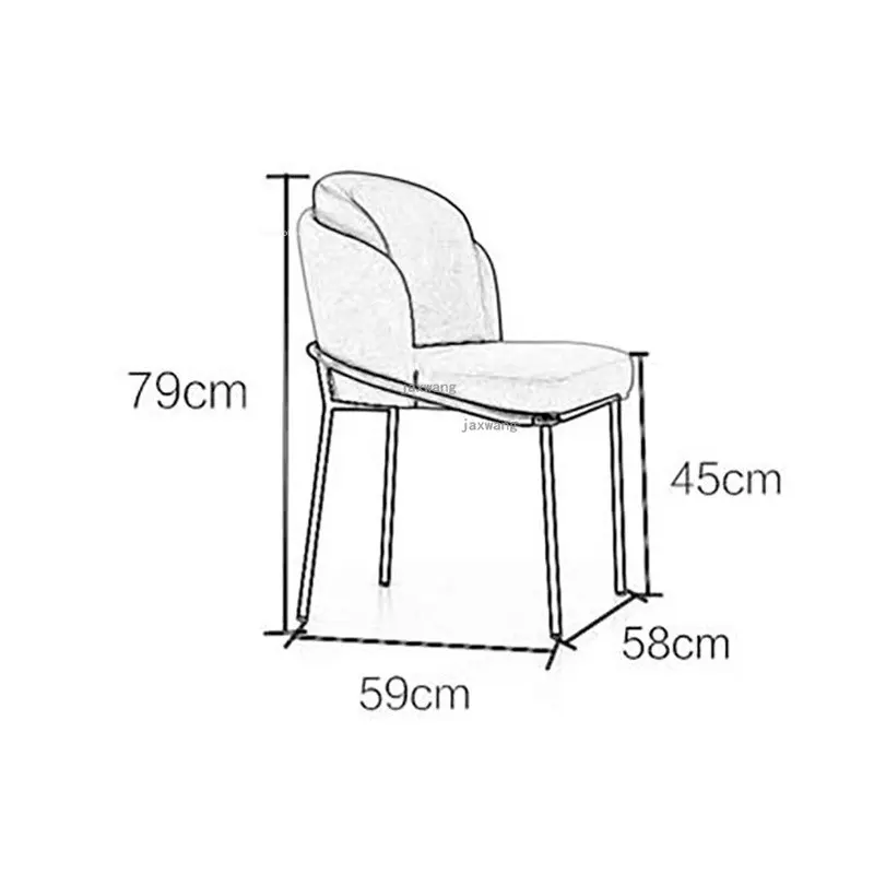 Модерни трапезни столове Модерна минималистичная хол, стол за почивка на балкона, Домакински Проста кухненски мебели, стол за трапезария Изображение 5