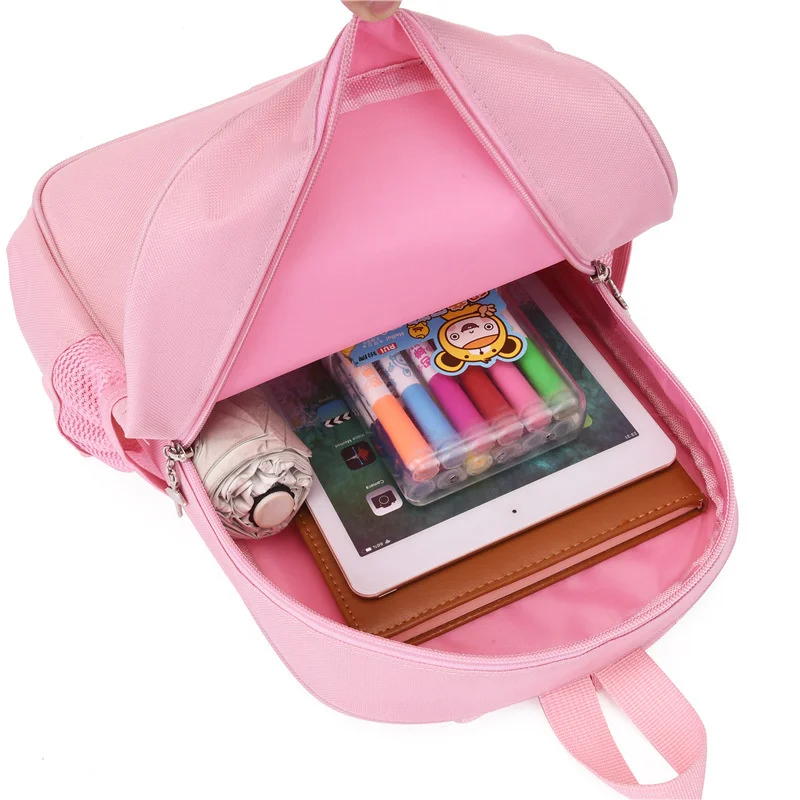 Персонални чанта за танци за момичета, Найлонова Раница с потребителски име, Розова Балетна чанта за съхранение за малко момиче, украса под формата на искри, детска, училищна чанта Изображение 5