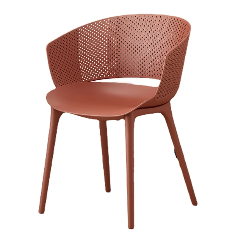 Пластмасови трапезни столове за тераса, съвременно удобен ергономичен стол за почивка, спалня дизайн, мобилни столове за маса за хранене Sedie Da Pranzo Изображение 5
