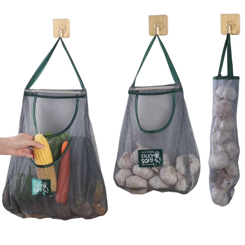 Преносими Многократна употреба за хранителни стоки чанти за съхранение на плодове и зеленчуци, Миещи Памучни окото чанти-организаторите от органичен материал Изображение 5