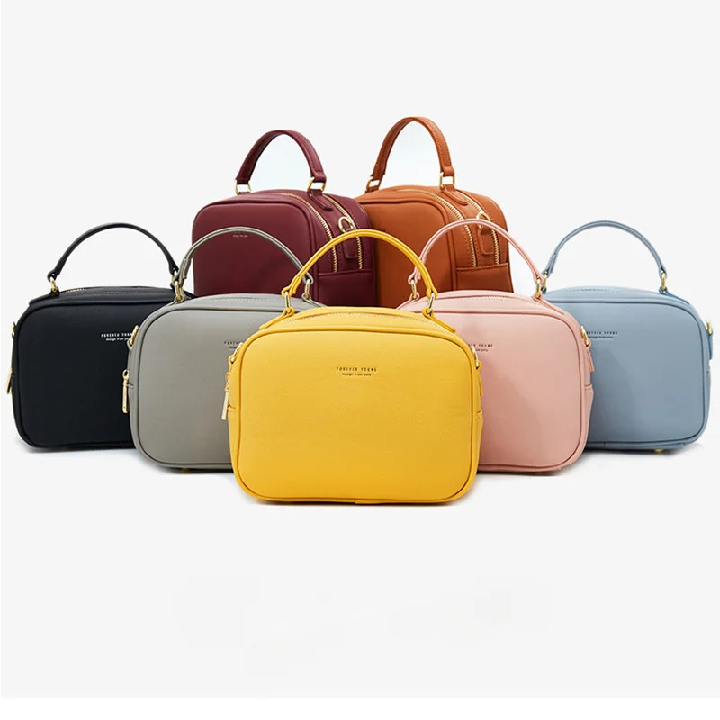Реколта чанта през рамо за мобилен телефон от изкуствена кожа, чанти-незабавни посланици, модерни ежедневни чанти за жени, дамски чанти-портфейли Изображение 5