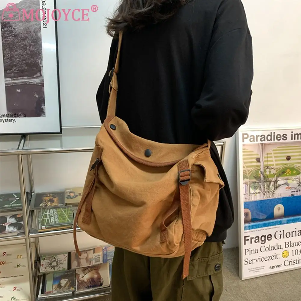 Дамски чанта през рамо с Голям капацитет, Луксозен Дизайнерски платно клатч, Модни Проста женска чанта за пътуване в офиса Изображение 0