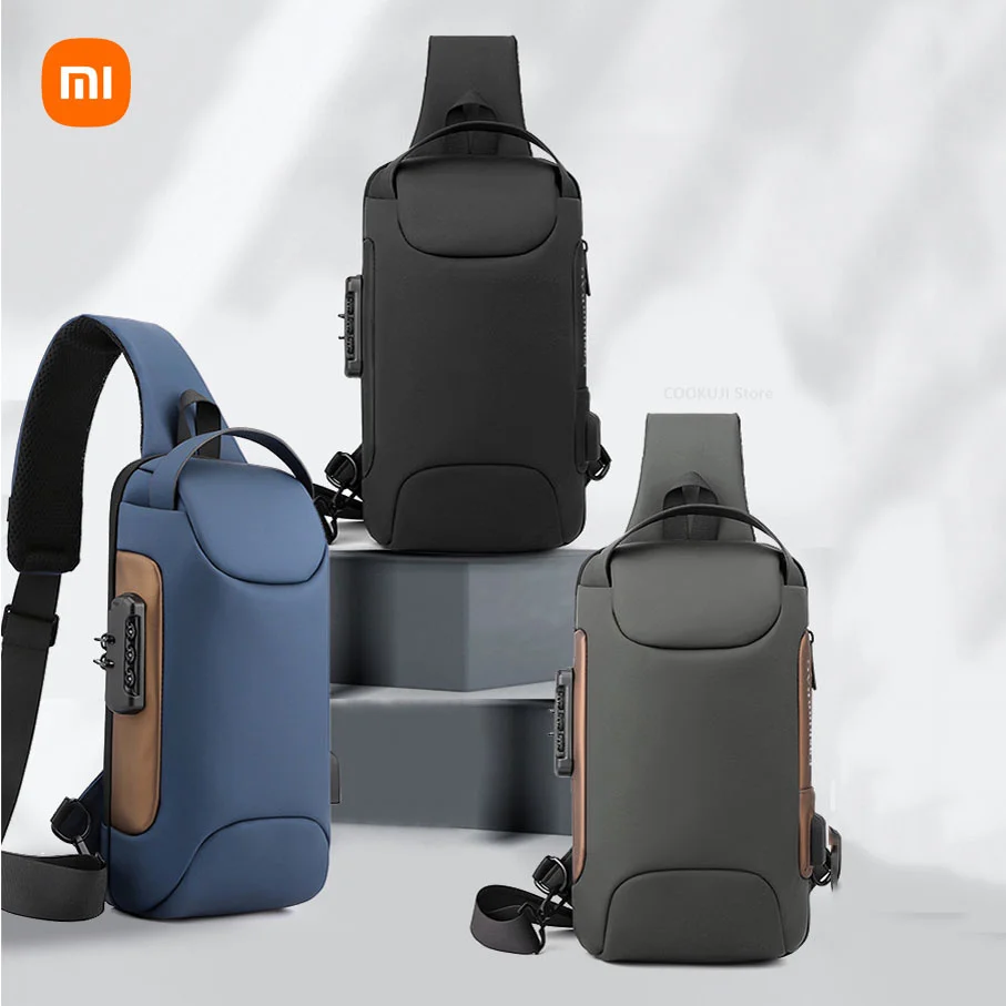 Мъжки Многофункционална чанта през рамо, чантата през рамо, пътна чанта-прашка, чанта-месинджър чанта за мъже Изображение 0