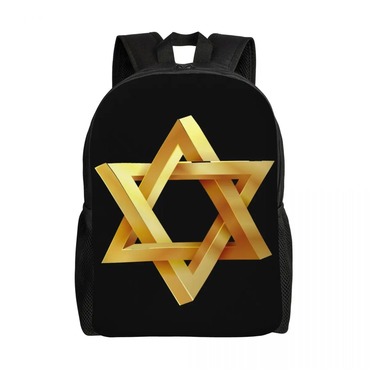 Раници със Звездата на Давид за момичета и момчета, Флаг на Израел, Ученически пътни чанти за колеж, Дамски Мъжки чанти за книги, подходящи за 15-инчов лаптоп Изображение 0