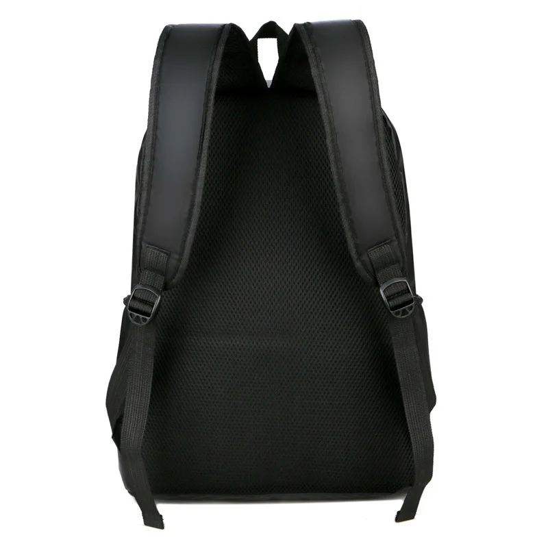 Нова лъскава чанта през рамо, спортна чанта на открито, пътна чанта за сувенири подаръци, бизнес случайни черна раница раница за лаптоп Изображение 2