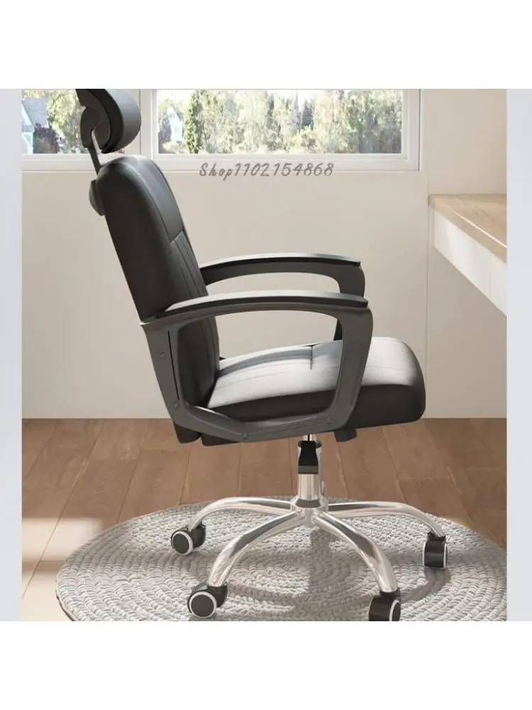 Компютърен стол, Домашен киберспортивное фотьойл, удобен за сидячее офис стол, въртящо се столче за обучение в спалнята ученички Изображение 5